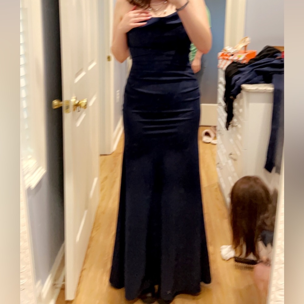 -beautiful royal blue prom dress-